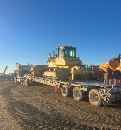 Three Riggin trucks lined up